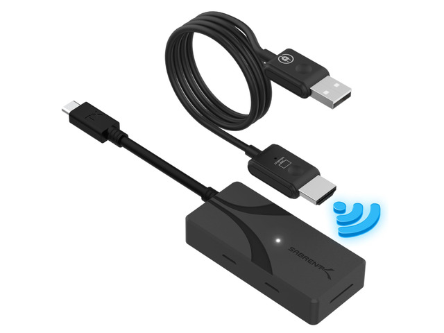 Wireless HDMI USB-C Screen Mirroring Kit, 1080p (DA-TCHR) Transmitter & receiver; 1080p@60Hz; plug and play; USB-C to HDMI; laptop/phone to TV