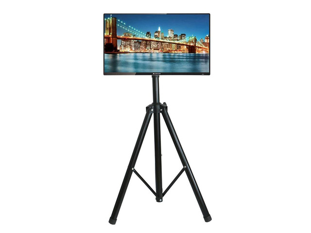 Tripod TV Display Portable Floor Stand Mount for 32' to 55' Flat Screens Outdoor TV Stand Height Adjustable Universal TV Legs with Safety...