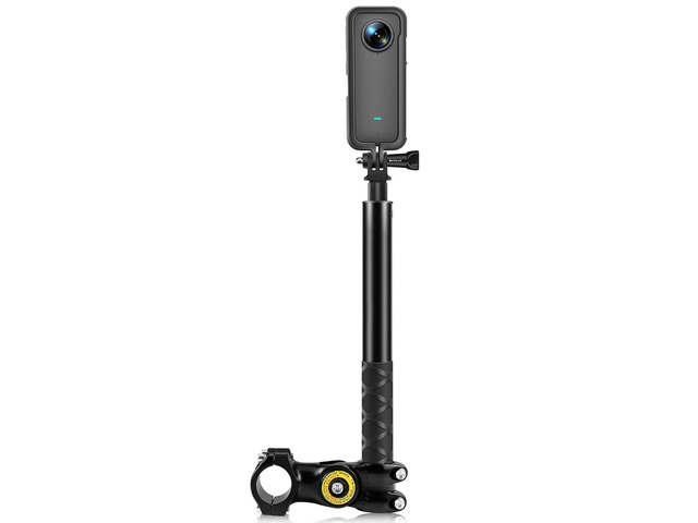 Motorcycle Bike Handlebar Mount Motorcycle Accessories for Gopro, Insta360 OneÃ—2/Ã—3 and Other Action Cameras Selfie Stick Fits 29mm-32mm Handlebars...