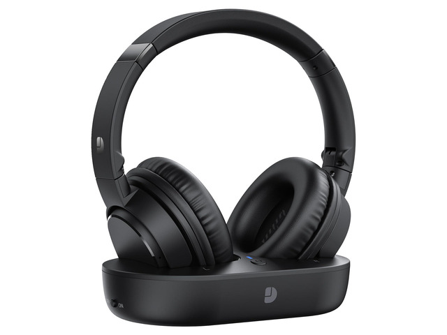 Wireless Headphones for TV, TV Headphones Wireless for Seniors with Transmitting Charging Dock, 65H Battery, Ultra-Low Latency Audio, Fit Father's...