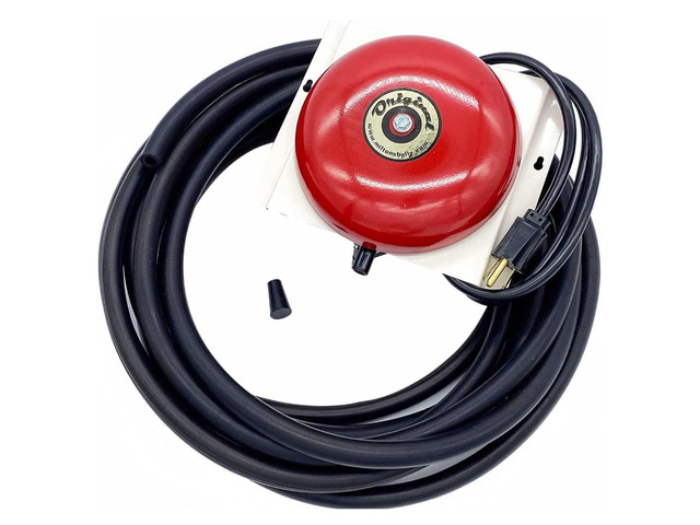 MB 50OBK Original Bell Driveway Alarm Kit, 50 Ft Signal Hose, Pneumatic Vehicle Detection Bell System for Driveways, Drive-Thrus, Farms, Warehouses...