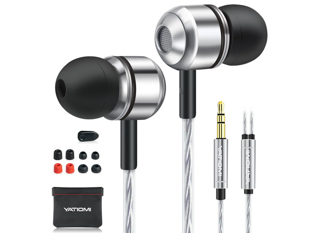Wired Earbuds, in-Ear Headphones Wired with Pure Bass Sound, Noise Isolating 3.5mm Headphones Earbuds Cord, Lightweight Cord Earphones for...