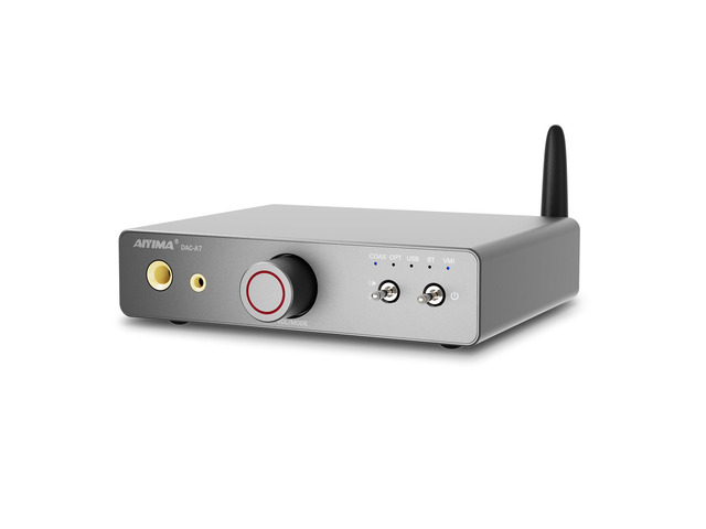 DAC A7 Bluetooth Desktop DAC Headphone Amplifier for Music,PC,Gaming ESS ES9038Q2M DAC,QCC3084 Bluetooth,USB-C,Opt & Coax input with RCA,3.5mm...