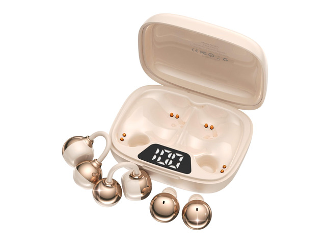 2-in-1 Wireless Earbuds Set, Open-Ear Clip & Mini Sleep Headphones, 36H Battery, Bass Sound, Ultra Comfortable, IPX5 Waterproof, Stylish for...