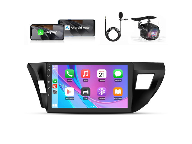 Car Radio Stereo for Toyota Corolla 2014-2016 with Carplay Backup Camera for Toyota Corolla 2014 2015 2016 with Carplay Android Auto Backup...