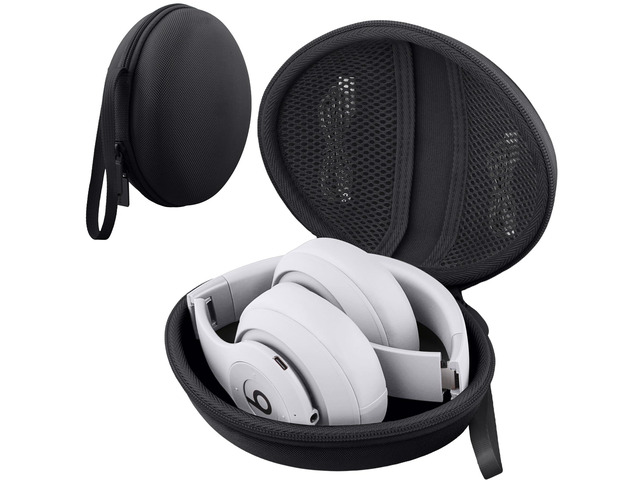 for Beats Studio Pro/Studio3/Solo4/Solo3 Headphones Hard Case, Black Compatible with Beats Wireless On-Ear Headphones, Portable EVA Storage Bag...
