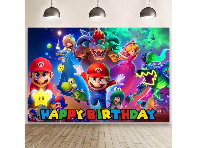 Wall Decor Backdrop for Birthday Decorations Kids Birthday Party Supplies (5x3ft)