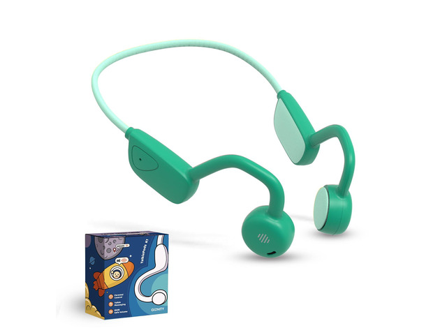 Kids Bluetooth Headphones, Air Conduction Open-Ear Headphones, Mic/Touch, 85dB Safe Volume & Parental Control, Clear Audio, 1.06oz, Rugged &...