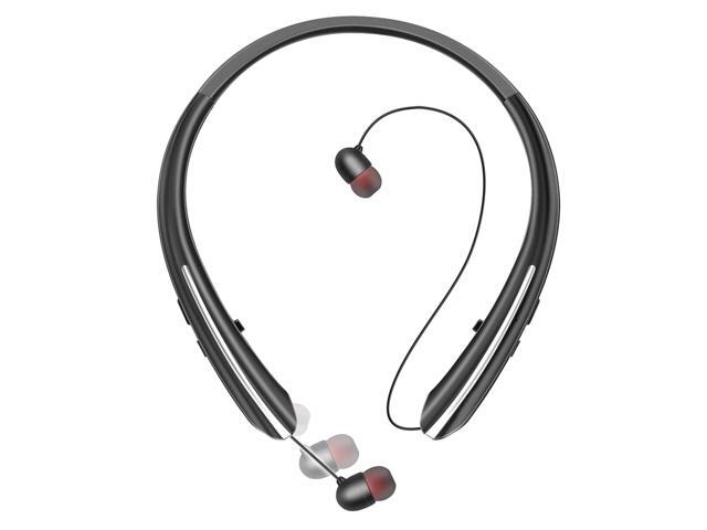 Neckband Bluetooth Headphones, Bluetooth 5.4 Wireless Headphone with Retractable Earbud,16Hrs Playtime, IPX5 Sweatproof, Around The Neck Headphones...