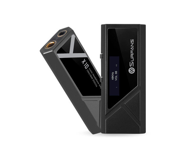 X10 Portable DAC Headphone Amplifier, USB-C DAC Dongle with 3.5mm & 4.4mm Balanced Outputs, Up to 522mW, ES9028Q2M Hi-Res Audio Adapter for...