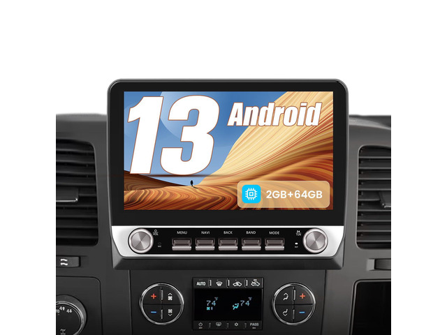 64GB 10 Inch HD Car Radio for Chevy Silverado GMC Sierra Yukon 2007-2013 Android 13 Stereo with Wireless Carplay/Android Auto/Dual knobs/physical...