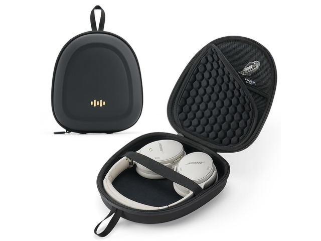 Headphone Hard Case Replacement for Bose QuietComfort/Sony WH-CH/JBL/Soundcore Anker Over-Ear Headphones, Super-Slim Upgrade PU Universal Portable...