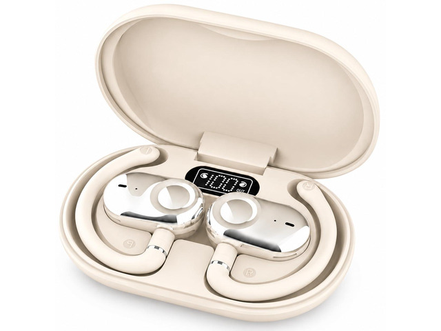 Open Ear Earbuds Bi-Axial Custom Fit Immersive Sound Wireless Headphones Over The Ear Bluetooth Ear Buds Waterproof Long Battery for Running...