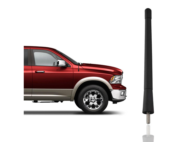 Antenna Mast for Dodge RAM (2009-2026) - Black 6.5 Inch Highly Durable Premium Truck Antenna Mast - Car Wash-Proof HD Radio Antenna Replacement for...