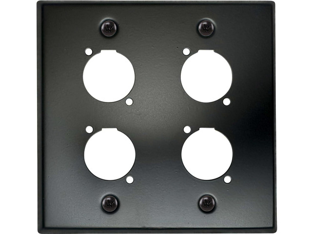 XLR Wall Plate Blank and XLR Panel Combo - Perfect for Professional Audio Setups in Studios, Theaters, and Conference Rooms - Easy to Install and...
