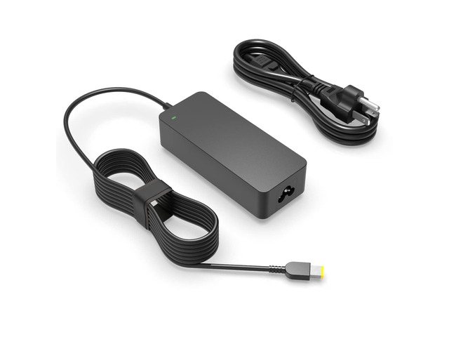 90W Slim Tip AC Charger Fit for Lenovo ADLX90NLC3A ADLX90NLC2A ADLX90NCC2A ADLX90NCC3A ADLX90NDC3A ADLX90NDC2A, 3 Pin Power Supply Adapter Cord