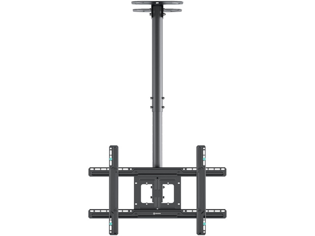 Ceiling TV Mount 32-80 Inch, max 150 lbs, max VESA 600x400, Black Extra long ceiling TV bracket with 28.2-122.2' height adjustment, swivel, tilt;...