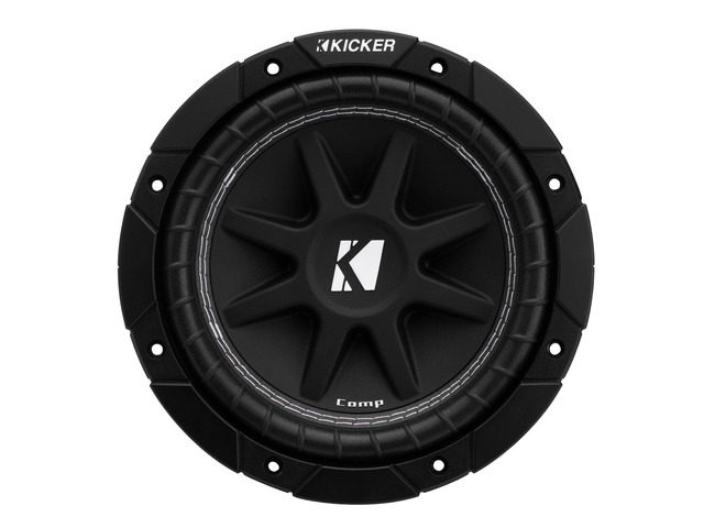 43C84 Comp 8' Subwoofer, Single Voice Coil, 4-Ohm punchy low end for sealed or ported enclosures, compact fit for tight trunk builds, pairs well...
