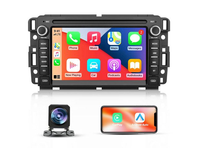 Car Radio Stereo for Chevy Silverado 2007 2008 2009 2010 2011 2012 2013 Tahoe GMC Sierra Yukon, 2+64GB Android 13 with CarPlay Android Auto 5GHz...