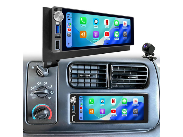 5GWiFi Radio for Dodge Ram 1500/2500/3500 1994-2001, Cherokee Jeep Wrangler TJ 1997-2001, Grand Cherokee 1996-1998, Grand Caravan 1992-2000 6.8inch...