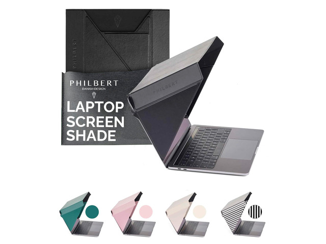 4-in-1 Laptop Screen Shade Original Slim Hood Sun, Privacy, Heat & Contrast Protection, Lightweight & Travel-Friendly, Fits 1214 MacBook & PC,...