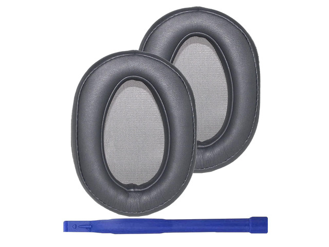 WH-H900N Replacement Ear Pads Protein PU Leather Ear Cushion Compatible with Sony WH-H900N and MDR-100ABN Headphones (Dark Grey)