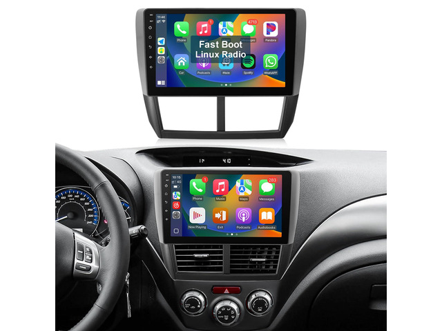 Linux Car Radio for Subaru Forester 2008-2012 Impreza WRX 2007-2011 Fast Boot Stereo Upgrade with Wireless CarPlay Android Auto 9'' ToucScreen...