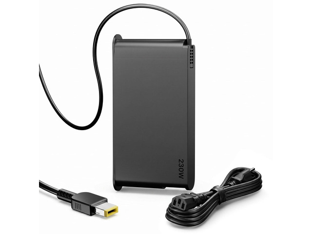 230W Laptop Charger Fit for Lenovo Legion 5 7i LOQ 15 ADL230SDC3A Compatible with Thinkpad P16 P1, Slim Tip 230W AC Adapter ADL230SCC3A, Power...