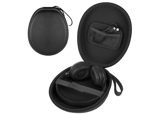 Hard Headphone Case for Anker/for JBL/for Sony/for Beats for Bose/ for Apple/ for JLab, Elastic Strap, Mesh Pocket, Nylon, Home, Travel, Luggage,...