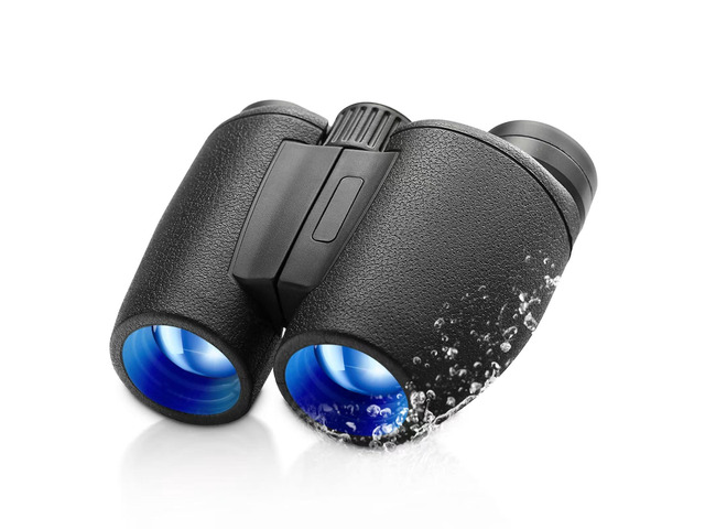 8x30 Binoculars for Adults, High Power Compact Binocular for Travel Hiking Concert Ship Cruise Hunting Bird Watching, Black Waterproof Binocular...