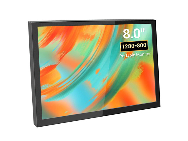 8 Inch Mini Monitor, Small HDMI Screen Display,1280 * 800 Resolution Portable Monitor for PC Laptop Compatible with Raspberry Pi Game Consoles