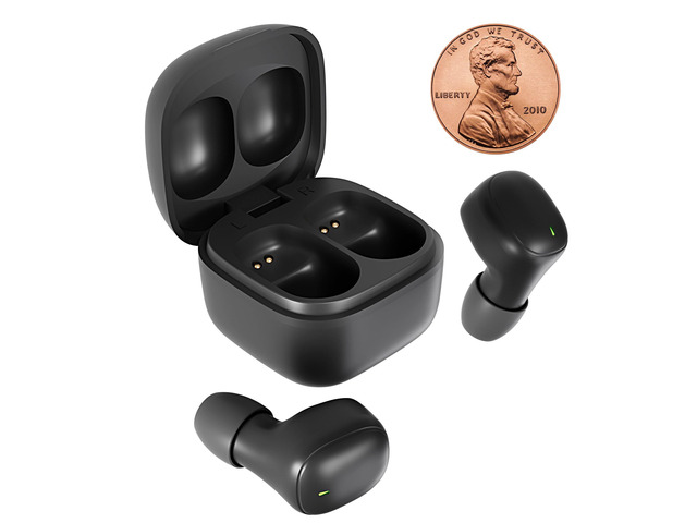 Mini Wireless Earbuds Bluetooth 5.3 Headphones, Small in-Ear Noise Isolating Ear Buds with Mic & Charging Case, 12 Hr Playtime Lightweight...
