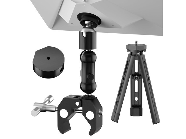 Starlink Mini RV Mount, 2025 Starlink Mini Clamp Mount Portable Starlink Mini Tripod Stand with Pipe Adapter, Aluminum Starlink Mini Accessories...