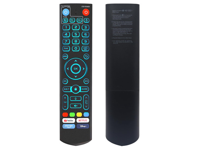 New Backlight V5 Pro Voice Remote Control Compatible with vSeeBox V1, V2, V3, V5 Pro, V3 Plus, V1 Max, Elite, Max Models