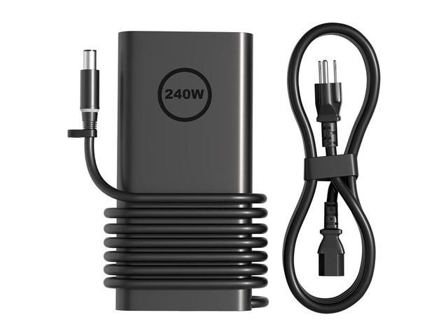 New 240W Gan Slim Style AC Charger for Dell Alienware x17 x16 x15 M17 M17x M15 M14x 17 15 Precision 7780 7770 7670 7680 7550 7560 G16 G15 G7 G5...