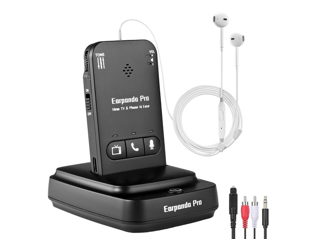 Pro Bluetooth TV Headphones Wireless for Seniors & Hard of Hearing - 100ft Range Rechargeable Headphones for TV Watching with Loud Volume & Phone...
