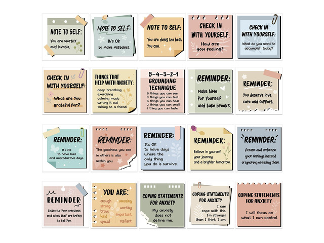 300 Pcs Mental Health Stickers Motivational Affirmation Stickers Mental Health Awareness Items Positive Waterproof Laptop Bottle Feelings Decor for...