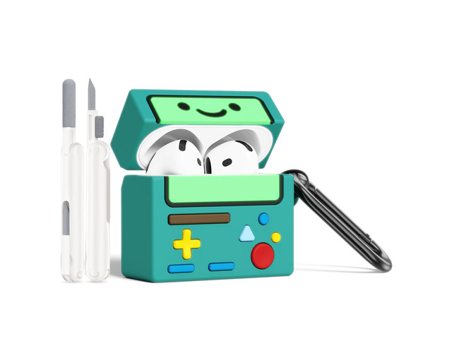 AirPod 4 Case Cover, Cute Cartoon Game Case for Airpods 4th Generation (2024), Funny Kawaii 3D Cartoon Silicone Case for Women Girls (Green)