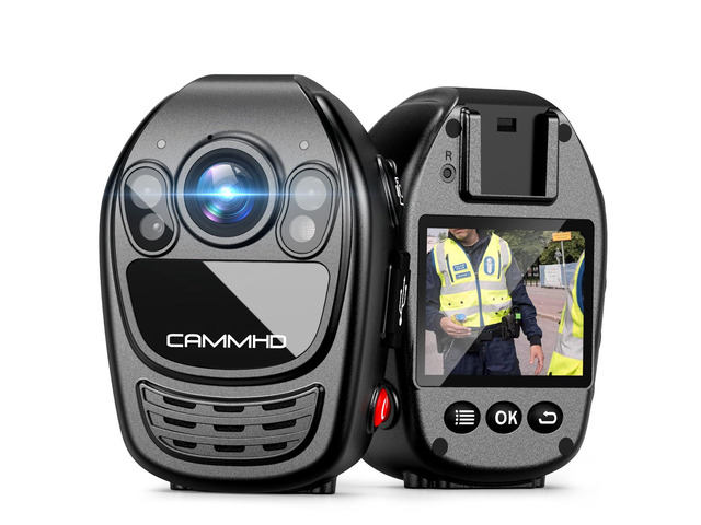 YX1-128G 2K/1440P Body Camera Support Video Audio Image, 3500mAh Battery Work 12hrs, Night Vision and 2.0IN Screen Easy to Playback, Data-encrypted...