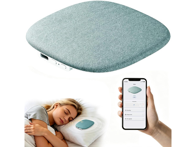 Under Pillow Sleep Speaker, Flat Bluetooth Pillow Speaker for Sleeping Material: Plastic & woven fabric. Use: Bone conduction audio for bedtime...