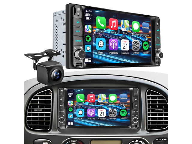Plug & Play Car Radio for Toyota 4Runner 2003-2009,for Tundra 2003-2006, for Sequoia 2003-20077 Inch IPS Touch Screen with Wireless CarPlay & Android...