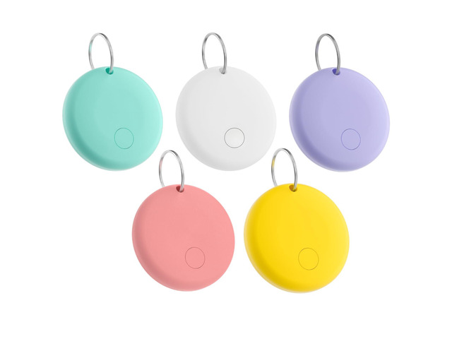 5-Pack Mini Smart Tracker Tags Work with Apple Find My (iOS Only), IP67 Waterproof, Keys Finder and Item Locator for Keys, Bags,Luggage,...