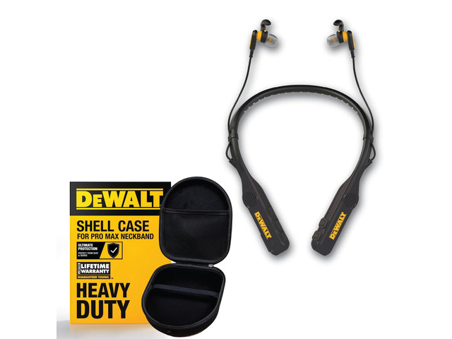 Black Edition Pro Audio Bundle: 2-in-1 Neckband & EVA Case Headphones + Rugged EVA Travel Case