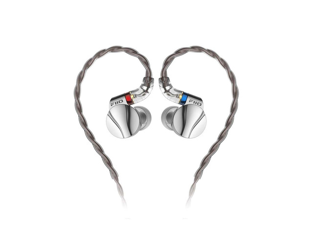 FD15 13.8mm Magnalium DLC HiFi Dynamic Driver in-Ear Earphone with Stainless Steel Shell, Detachable MMCX Cable (Silver)