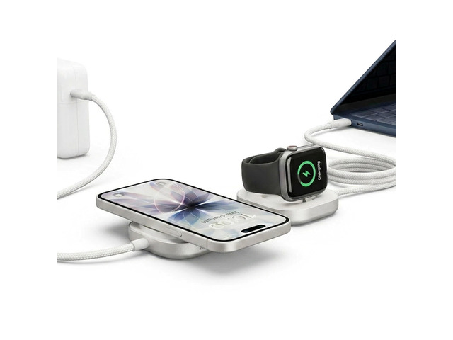 Charging Cable Pro 3 The Only Cable that Charges MacBook 140W + iPhone MagSafe Qi2 Wireless 15W + Apple Watch Fast Charge MFi Certified Power...