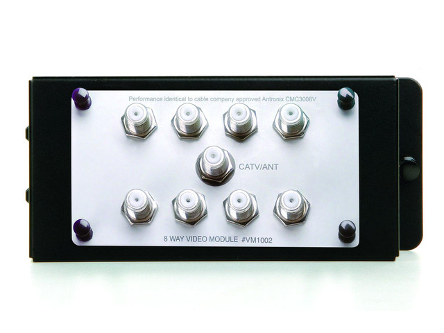 Legrand - OnQ 1X8 Enhanced Passive Video Splitter, Coaxial Cable Splitter for Quality Video, Cable Splitter Approved for Digital Cable, HDTV, and...