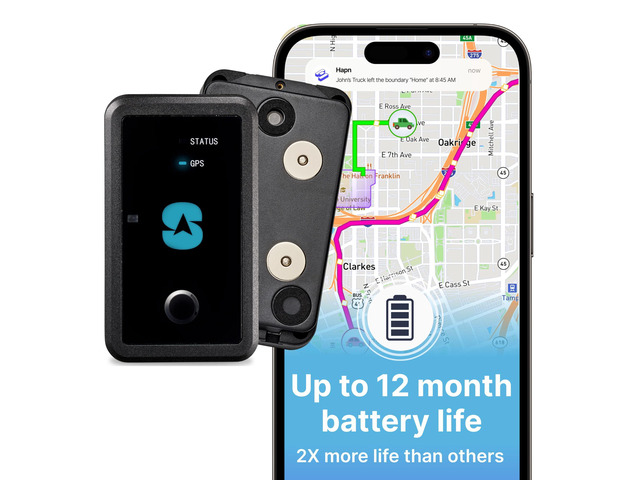 Atlas XL GPS Tracker w/Magnetic Mount 12-Month Battery for Long-Term Tracking Hidden Weatherproof GPS Tracker for Vehicles, Cars, Trailers, RV,...