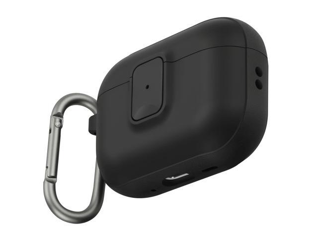 for AirPods Pro 3 Case, Compatible with Apple AirPods Pro 3rd Generation Case (2025), Two-Tone Effect, with Safety Lock & Carabiner, Black for AirPods Pro 3 Case, Compatible with Apple AirPods Pro 3rd Generation Case (2025), Two-Tone Effect, with Safety Lock & Carabiner, Black