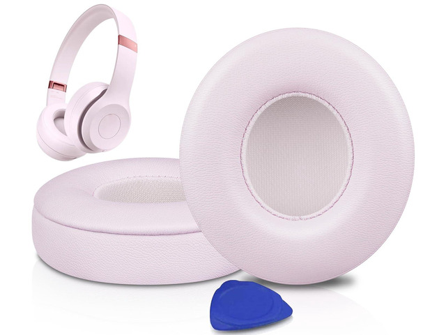 Earpads for Beats Solo 4 On-Ear Headphones - Cloud Pink Do Not Fit Beats (Studio Over-Ear, Solo HD, Solo2, Solo3) Headphones