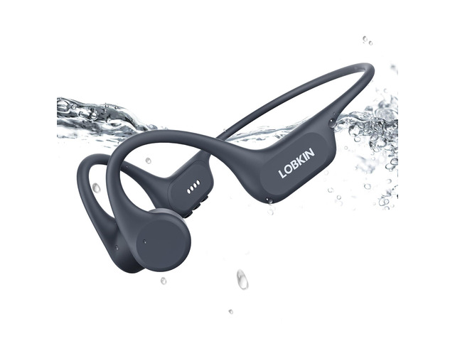 Bone Conduction Swimming Headphones IP68 Waterproof MP3 32G Memory Bluetooth 5.4, 10 Hours Playtime, Secure Fit, Underwater Open Ear Earbuds for...